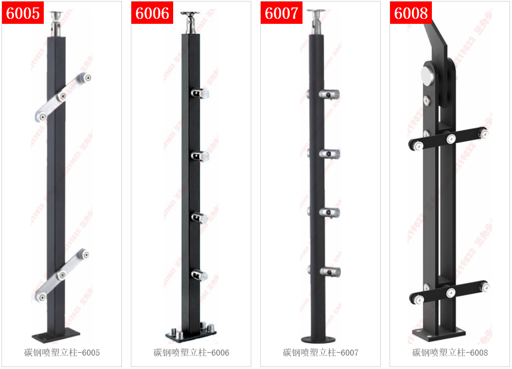 Colonne en acier au carbone / acier inoxydable 6005 - 6006 - 6007 - 6008