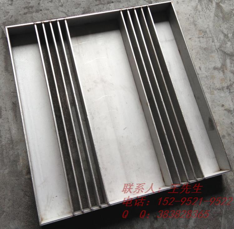 Couvercle de puits en acier inoxydable avec drainage