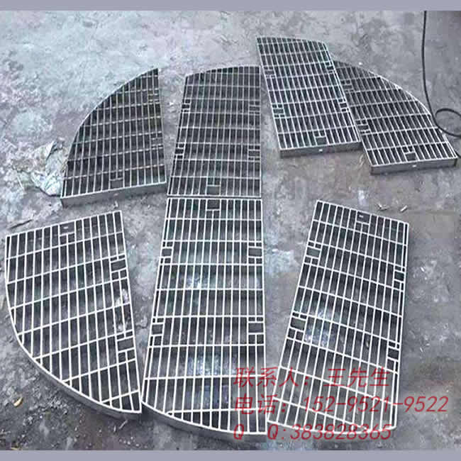Grande grille combinée ronde en acier inoxydable d'ingénierie
