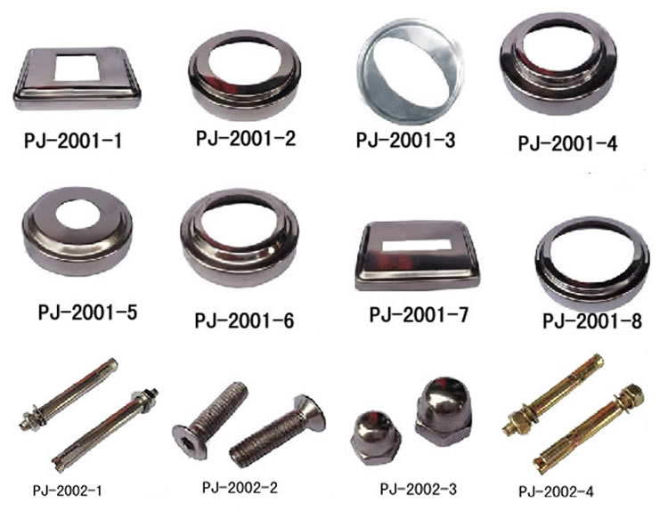 Accessoires pour poteaux en acier inoxydable 1
