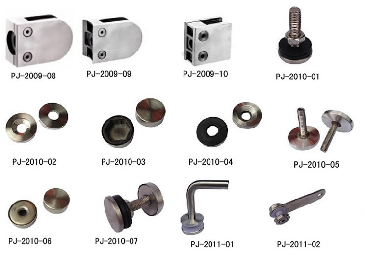 Accessoires pour colonnes en acier inoxydable 13