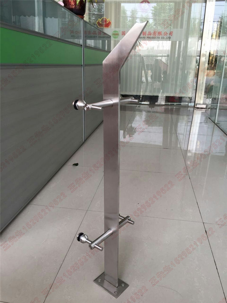 Acier inoxydable lame simple suspension en verre trompette tête colonne